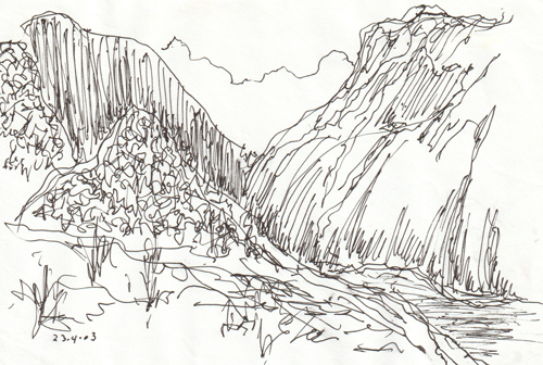 Sur la route de Téotihuacon