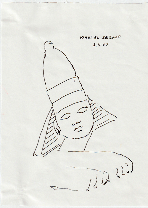 Tête de Sphinx aux traits nubiens