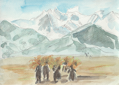 Carnet de voyage à Sikkim - Simone Boulanger